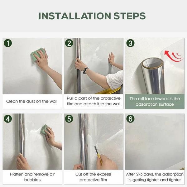 Self- Adhesive Transparent Electrostatic Wall Protection Film | Buy 1 Get 1 Free